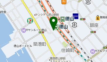 徳山駅南口 タクシー乗り場の地図画像