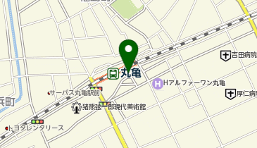 丸亀駅南口 タクシー乗り場の地図画像