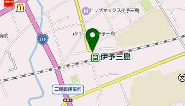 伊予三島駅 タクシー乗り場の地図画像