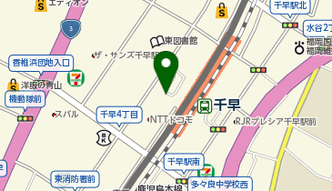 千早駅西口 タクシー乗り場の地図画像