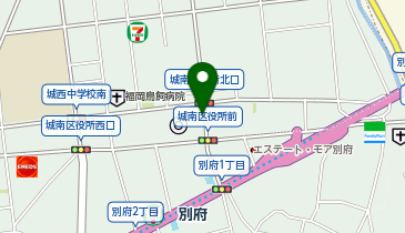 城南区役所 タクシー乗り場の地図画像