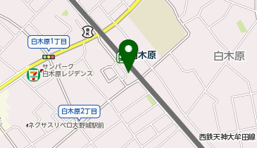 白木原駅西口タクシー乗り場の地図画像