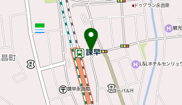 諫早駅東口 タクシー乗り場の地図画像