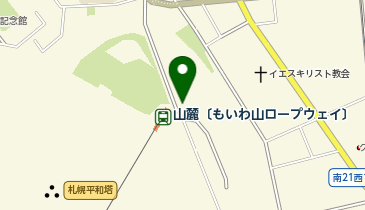 もいわ山 タクシー乗り場の地図画像