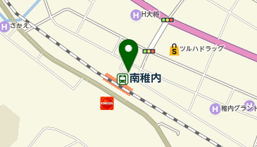 南稚内駅 タクシー乗り場の地図画像