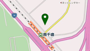 南千歳駅 タクシー乗り場の地図画像
