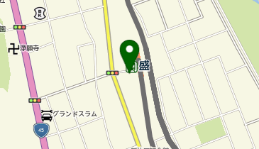 盛駅西口 タクシー乗り場の地図画像