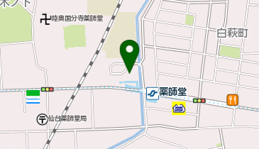 薬師堂駅 タクシー乗り場の地図画像