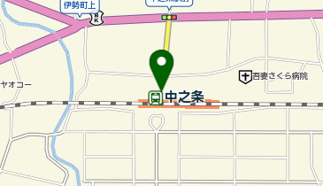 中之条駅 タクシー乗り場の地図画像