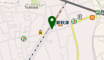 新秋津駅 タクシー乗り場の地図画像