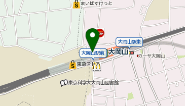 大岡山駅 タクシー乗り場の地図画像