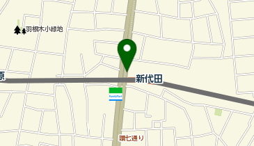 新代田駅 タクシー乗り場の地図画像