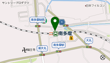 南多摩駅 タクシー乗り場の地図画像