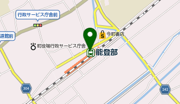 能登部駅 タクシー乗り場の地図画像