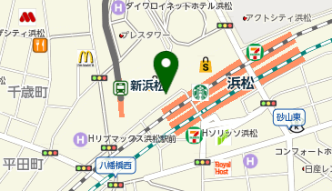 浜松遠鉄 タクシー乗り場の地図画像