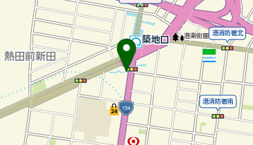 築地口駅 タクシー乗り場の地図画像