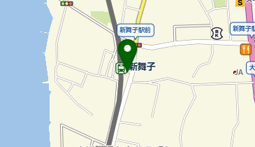 新舞子駅 タクシー乗り場の地図画像