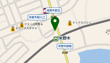米野木駅 タクシー乗り場の地図画像