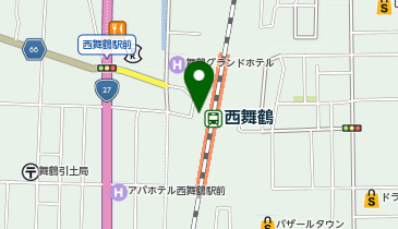西舞鶴駅 タクシー乗り場の地図画像