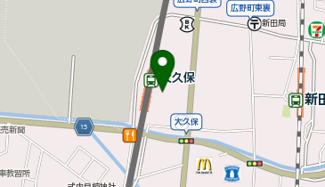 大久保駅 タクシー乗り場の地図画像