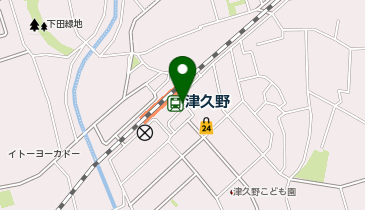 津久野駅 タクシー乗り場の地図画像