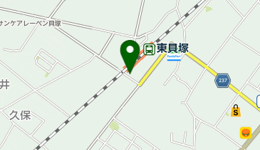 東貝塚駅 タクシー乗り場の地図画像