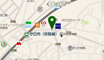 守口市駅 タクシー乗り場の地図画像