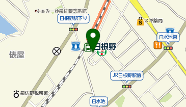 日根野駅 タクシー乗り場の地図画像