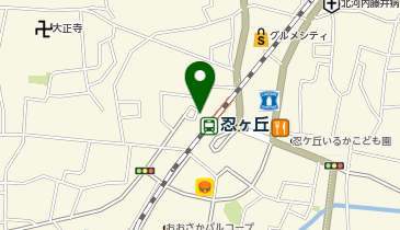 忍ヶ丘駅 タクシー乗り場の地図画像