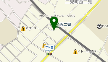 西二見駅 タクシー乗り場の地図画像