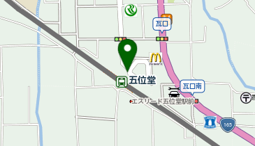 五位堂駅 タクシー乗り場の地図画像