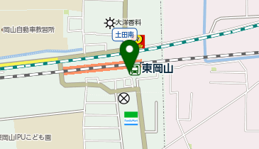 東岡山駅 タクシー乗り場の地図画像