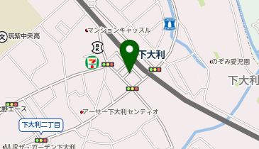 下大利駅前 タクシー乗降場の地図画像