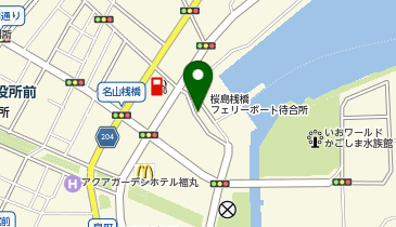 鹿児島港 タクシー乗り場の地図画像