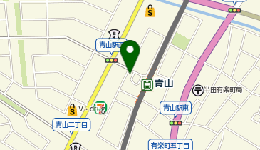 青山駅 タクシー乗り場の地図画像