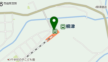 柳津駅 タクシー乗り場の地図画像