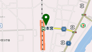 本宮駅 タクシー乗り場の地図画像