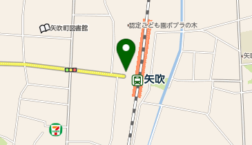 矢吹駅 タクシー乗り場の地図画像