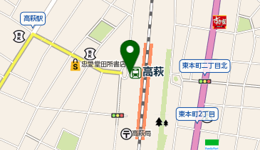 高萩駅 タクシー乗り場の地図画像