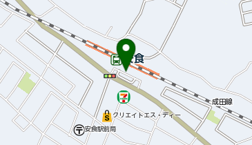 安食駅 タクシー乗り場の地図画像