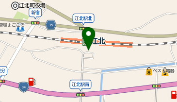 江北駅 タクシー乗り場の地図画像