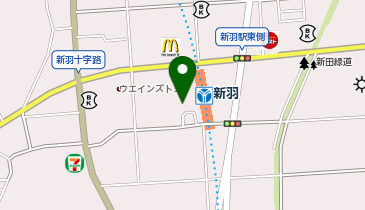 新羽駅 タクシー乗り場の地図画像