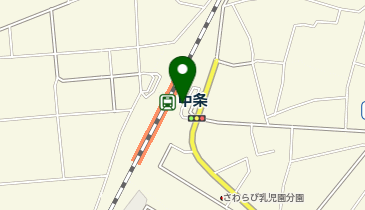 中条駅 タクシー乗り場の地図画像