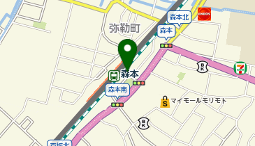 森本駅 タクシー乗り場の地図画像