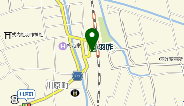 羽咋駅 タクシー乗り場の地図画像