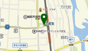 武生駅 タクシー乗り場の地図画像