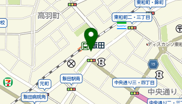 飯田駅 タクシー乗り場の地図画像