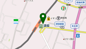 須坂駅 タクシー乗り場の地図画像