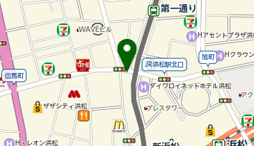 鍛冶町 タクシー乗り場の地図画像