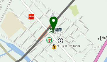 河津駅 タクシー乗り場の地図画像